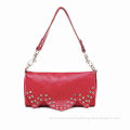 Spring Rose-red Small Cross Shoulder Handbags Travel Bags Elegance With Rivet